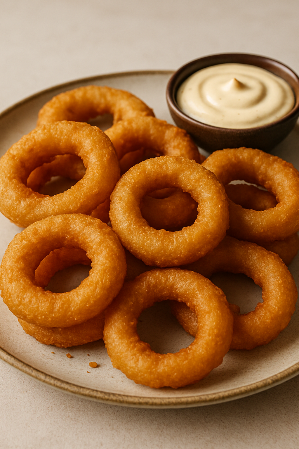 10 Beer-Battered Onion Rings